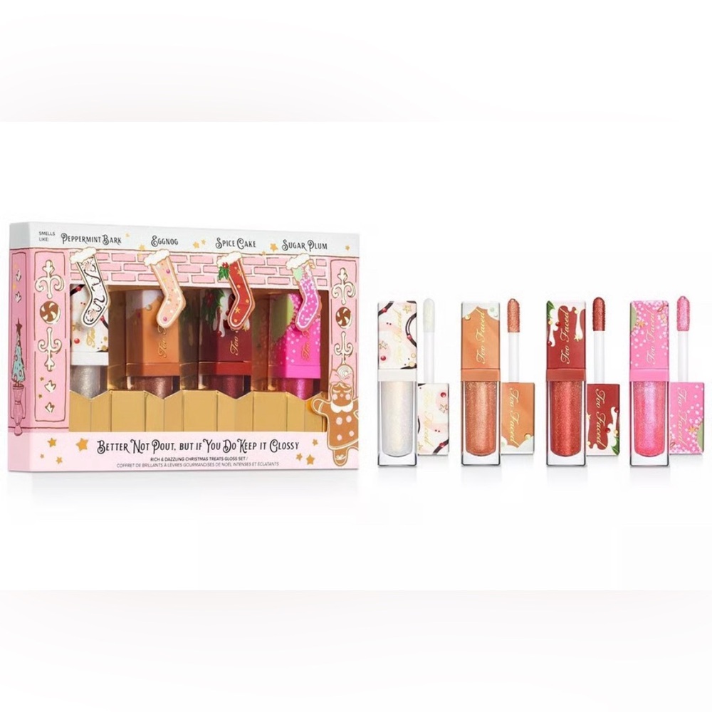 NIB TOO FACED LIMITED EDITION RICH AND DAZZLING LIP GLOSSES